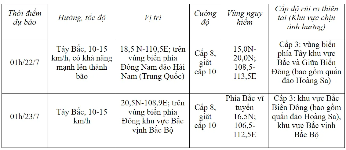 Áp thấp nhiệt đới gây biển động mạnh, sóng cao từ 2,5-4,5m - Ảnh 1.