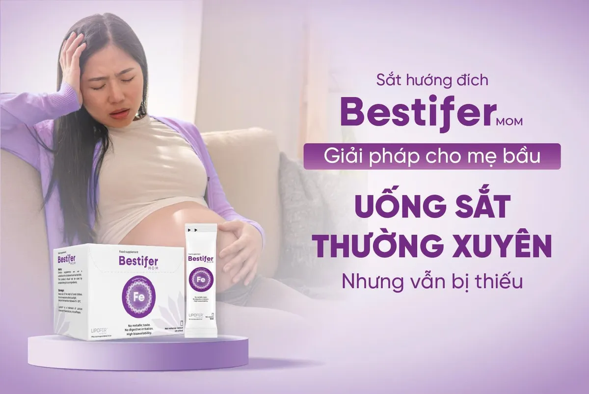 Bestifer - Giải pháp cho mẹ bầu ngày ngày uống sắt nhưng vẫn thiếu - Ảnh 1. Bestifer - Giải pháp cho mẹ bầu ngày ngày uống sắt nhưng vẫn thiếu - Ảnh 1.