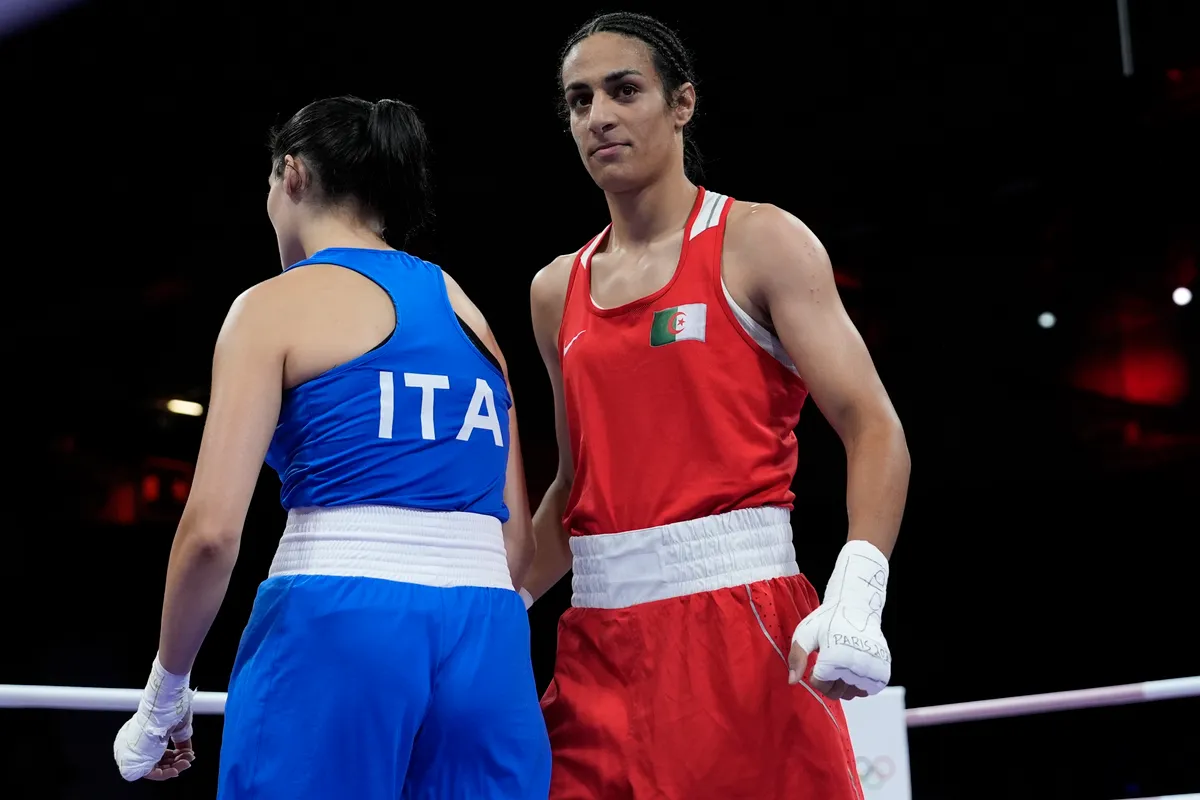 Nữ v&otilde; sĩ bị nghi chuyển giới hủy diệt đối thủ sau 46 gi&acirc;y ở Olympic Paris 2024 - Ảnh 1.