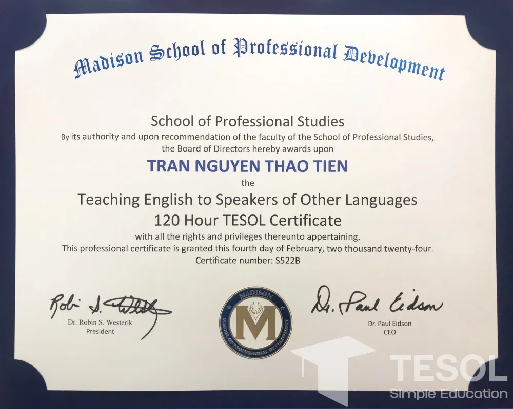 Đổi 10 buổi học, nhận chứng chỉ TESOL được chứng nhận từ Hoa Kỳ v&agrave; Anh Quốc - Ảnh 2.