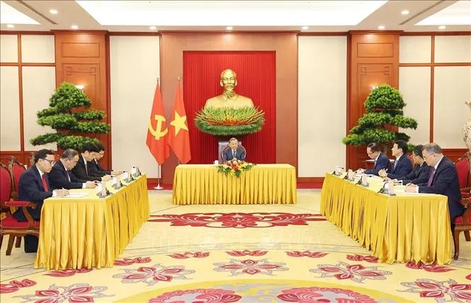 Tổng Bí thư, Chủ tịch nước Tô Lâm điện đàm với Tổng thống Nga Vladimir Putin - Ảnh 2.