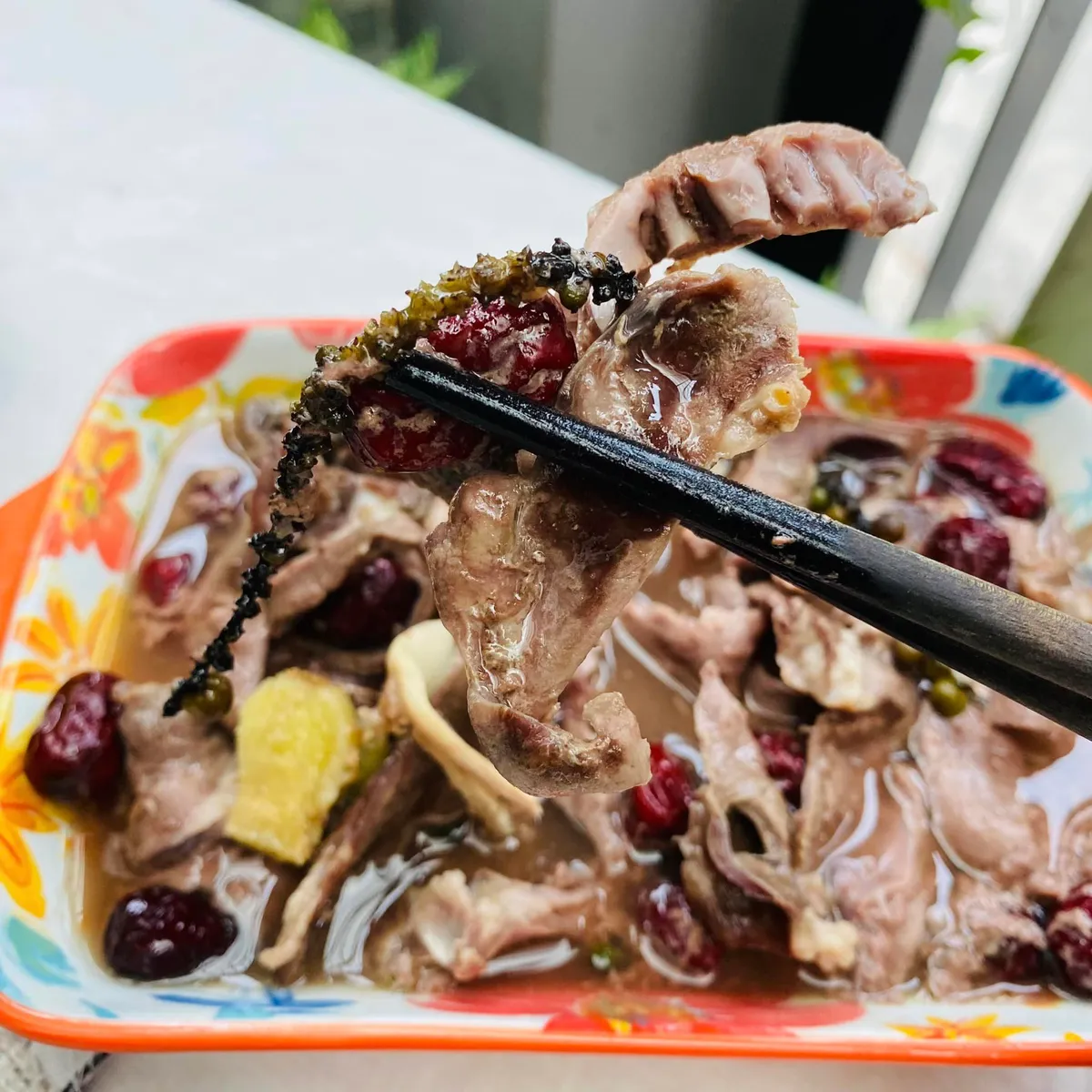 C&aacute;ch l&agrave;m tim heo hấp t&aacute;o đỏ bổ dưỡng - Ảnh 6.