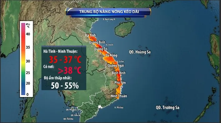 Trung Bộ nắng nóng kéo dài, nguy cơ tiếp tục xảy ra cháy rừng - Ảnh 1.