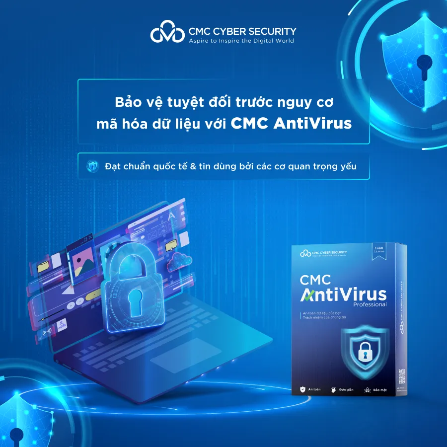 CMC AntiVirus: L&aacute; chắn th&eacute;p chống m&atilde; h&oacute;a tống tiền, bảo vệ to&agrave;n diện dữ liệu c&aacute; nh&acirc;n - Ảnh 1.