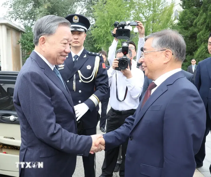 Tổng Bí thư, Chủ tịch nước Tô Lâm thăm, làm việc tại Trường Đảng Trung ương Đảng Cộng sản Trung Quốc - Ảnh 1.