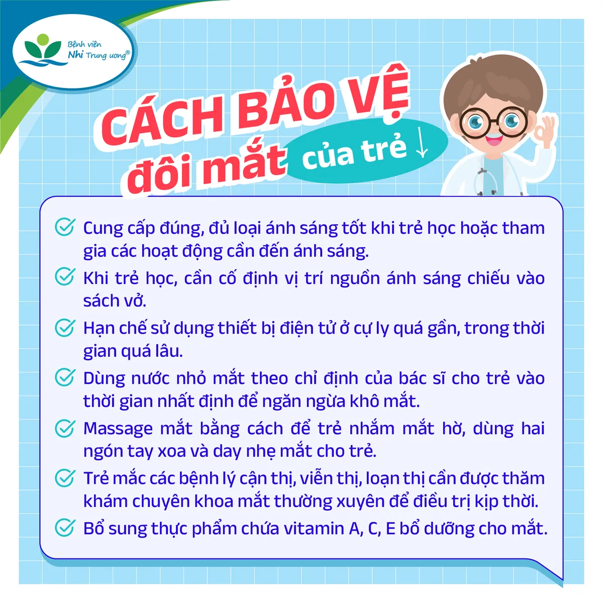 Infographic: Nguyên nhân gây nhức, mỏi mắt ở trẻ và giải pháp chăm sóc, bảo vệ mắt đúng cách - Ảnh 4.