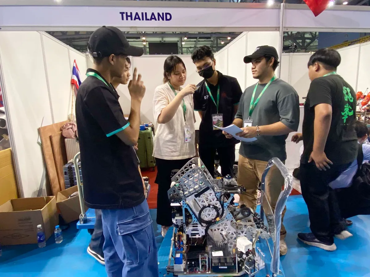 ABU Robocon 2024: Sôi nổi không khí tại buổi thử sân - Ảnh 4.