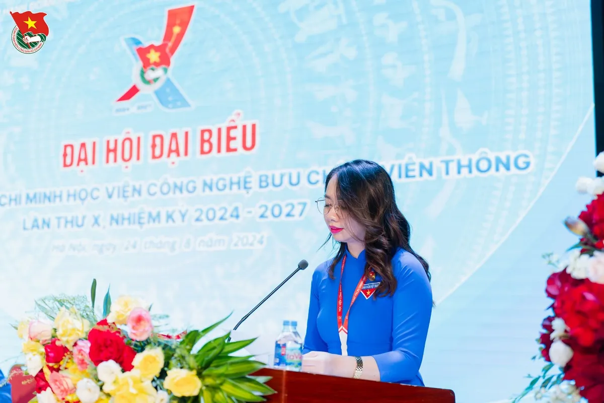 Học viện Công nghệ Bưu chính Viễn thông tổ chức thành công Đại hội Đoàn nhiệm kỳ 2024 - 2027 - Ảnh 5.