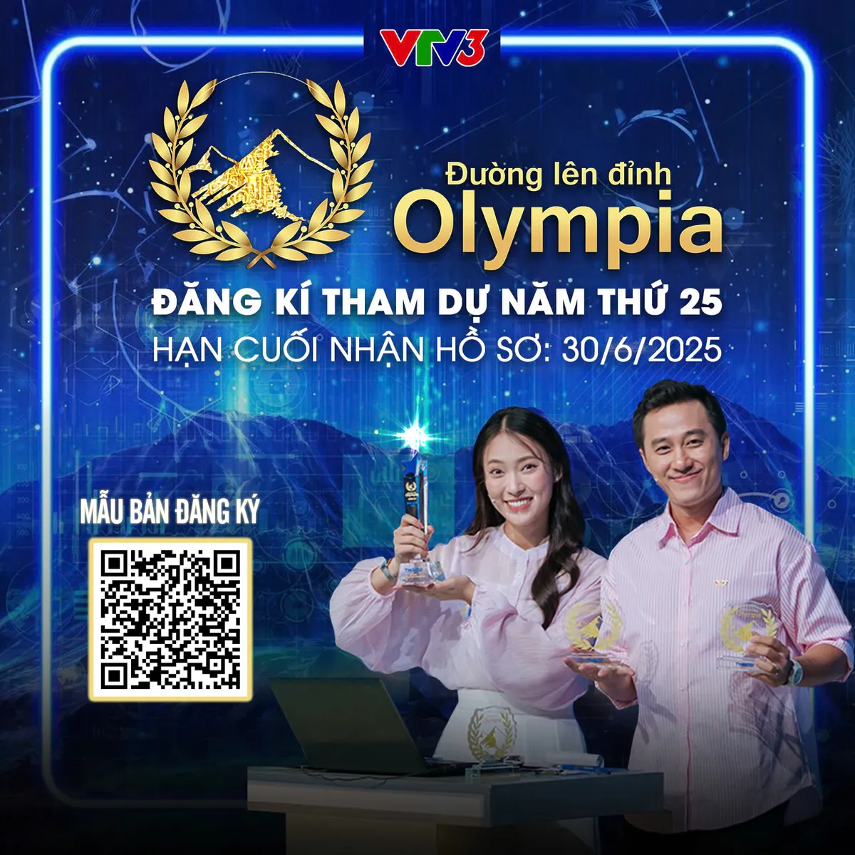 Đường lên đỉnh Olympia nhận hồ sơ đăng ký tham dự năm thứ 25 - Ảnh 1.