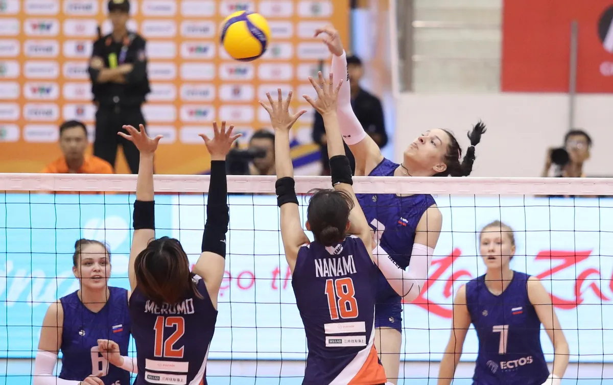 Korabelka (Nga) dễ dàng khuất phục Aranmare (Nhật Bản), xứng đáng ứng viên vô địch VTV Ferroli Cup 2024 - Ảnh 7. Korabelka (Nga) dễ dàng khuất phục Aranmare (Nhật Bản), xứng đáng ứng viên vô địch VTV Ferroli Cup 2024 - Ảnh 7.