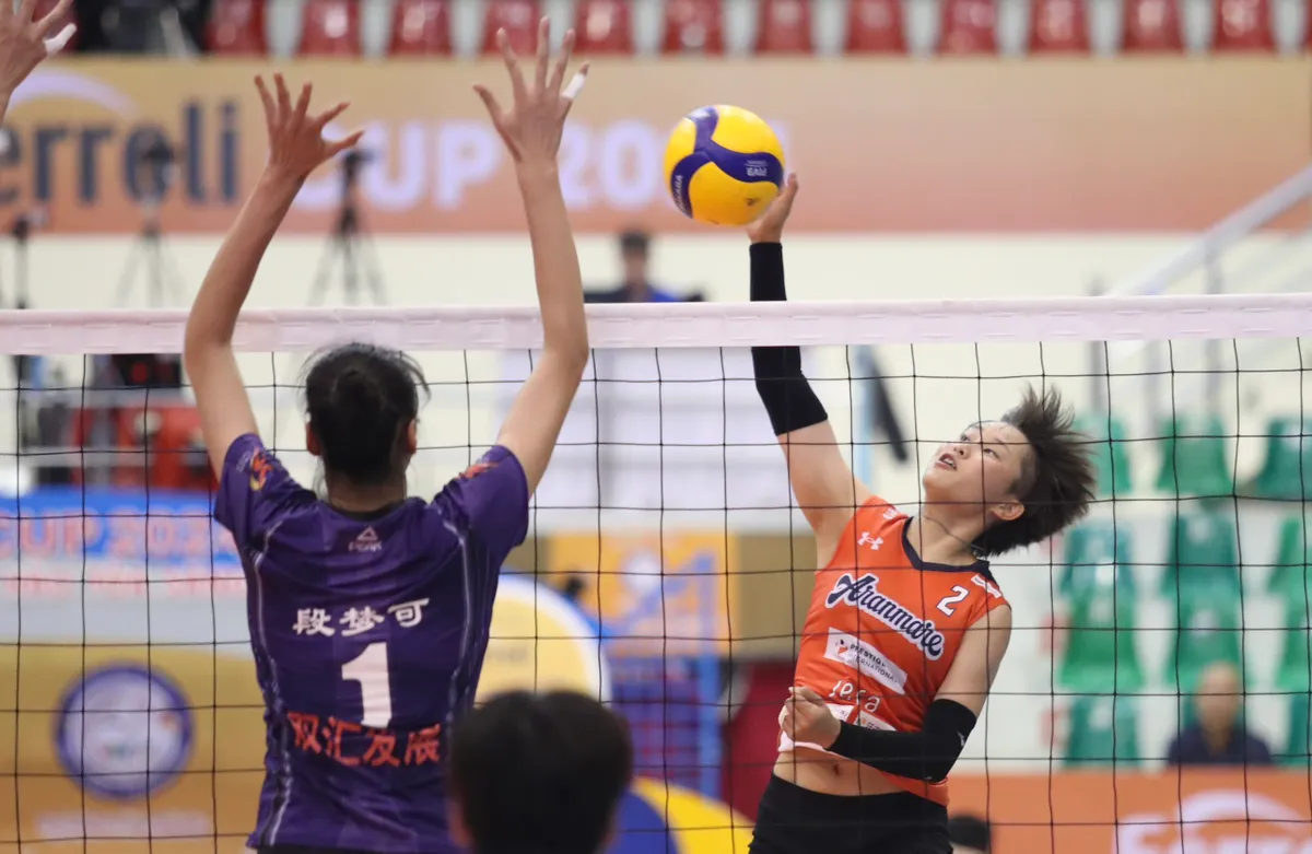 Vượt qua Aranmare (Nhật Bản), Hà Nam (Trung Quốc) giành vị trí thứ 2 bảng B VTV Ferroli Cup 2024 - Ảnh 1. Vượt qua Aranmare (Nhật Bản), Hà Nam (Trung Quốc) giành vị trí thứ 2 bảng B VTV Ferroli Cup 2024 - Ảnh 1.