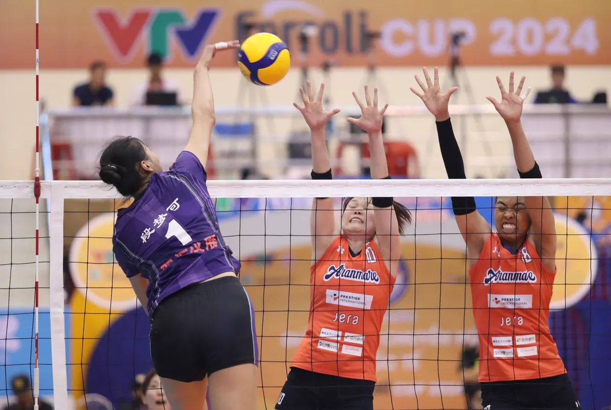 Vượt qua Aranmare (Nhật Bản), Hà Nam (Trung Quốc) giành vị trí thứ 2 bảng B VTV Ferroli Cup 2024 - Ảnh 8. Vượt qua Aranmare (Nhật Bản), Hà Nam (Trung Quốc) giành vị trí thứ 2 bảng B VTV Ferroli Cup 2024 - Ảnh 8.