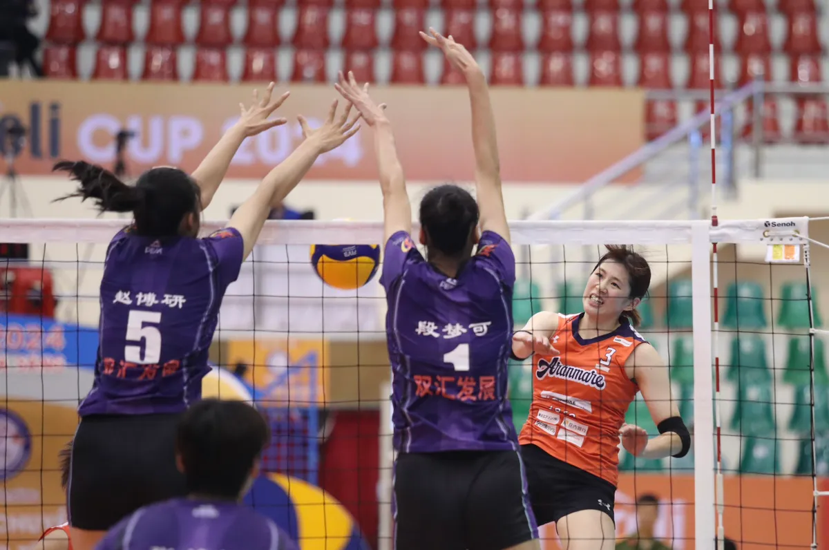 Vượt qua Aranmare (Nhật Bản), Hà Nam (Trung Quốc) giành vị trí thứ 2 bảng B VTV Ferroli Cup 2024 - Ảnh 5. Vượt qua Aranmare (Nhật Bản), Hà Nam (Trung Quốc) giành vị trí thứ 2 bảng B VTV Ferroli Cup 2024 - Ảnh 5.