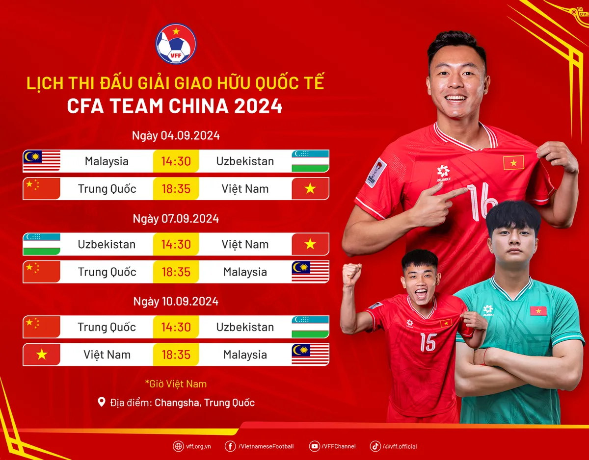 Đội tuyển U22 Việt Nam c&oacute; mặt tại Changsha, sẵn s&agrave;ng &ldquo;thử lửa&rdquo; tại giải CFA Team China 2024 - Ảnh 4.
