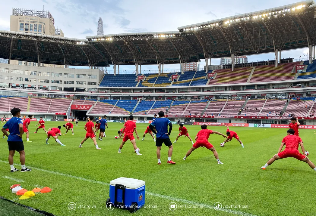 Đội tuyển U22 Việt Nam đạt mục ti&ecirc;u thử nghiệm lực lượng trước U22 Uzbekistan  - Ảnh 2.