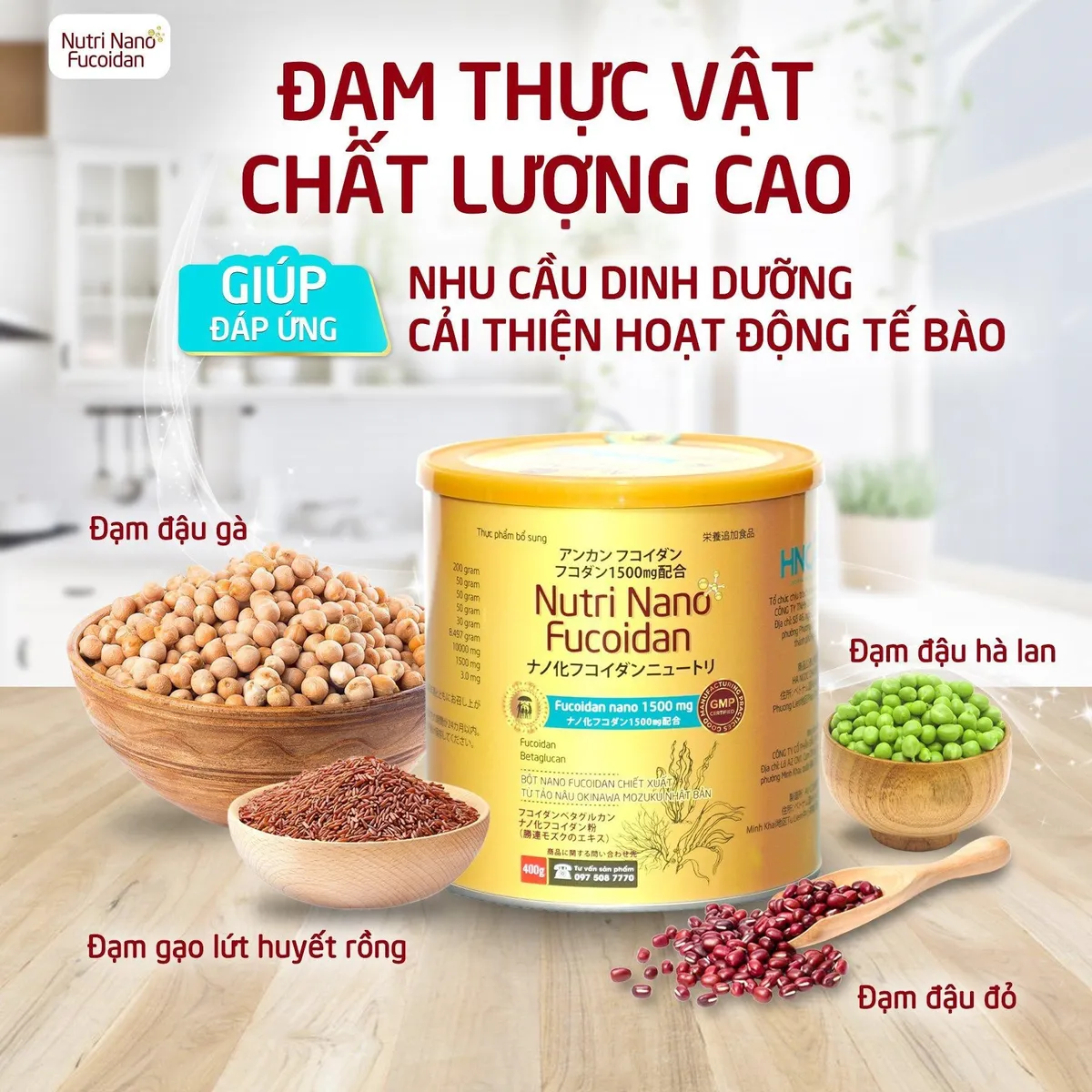 Dinh dưỡng l&agrave;nh mạnh từ ngũ cốc thực dưỡng ứng dụng Fucoidan Nano - Ảnh 3.