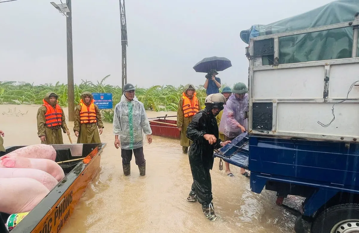 Th&aacute;i B&igrave;nh khẩn trương di dời người d&acirc;n v&ugrave;ng nguy cơ ngập  - Ảnh 6.