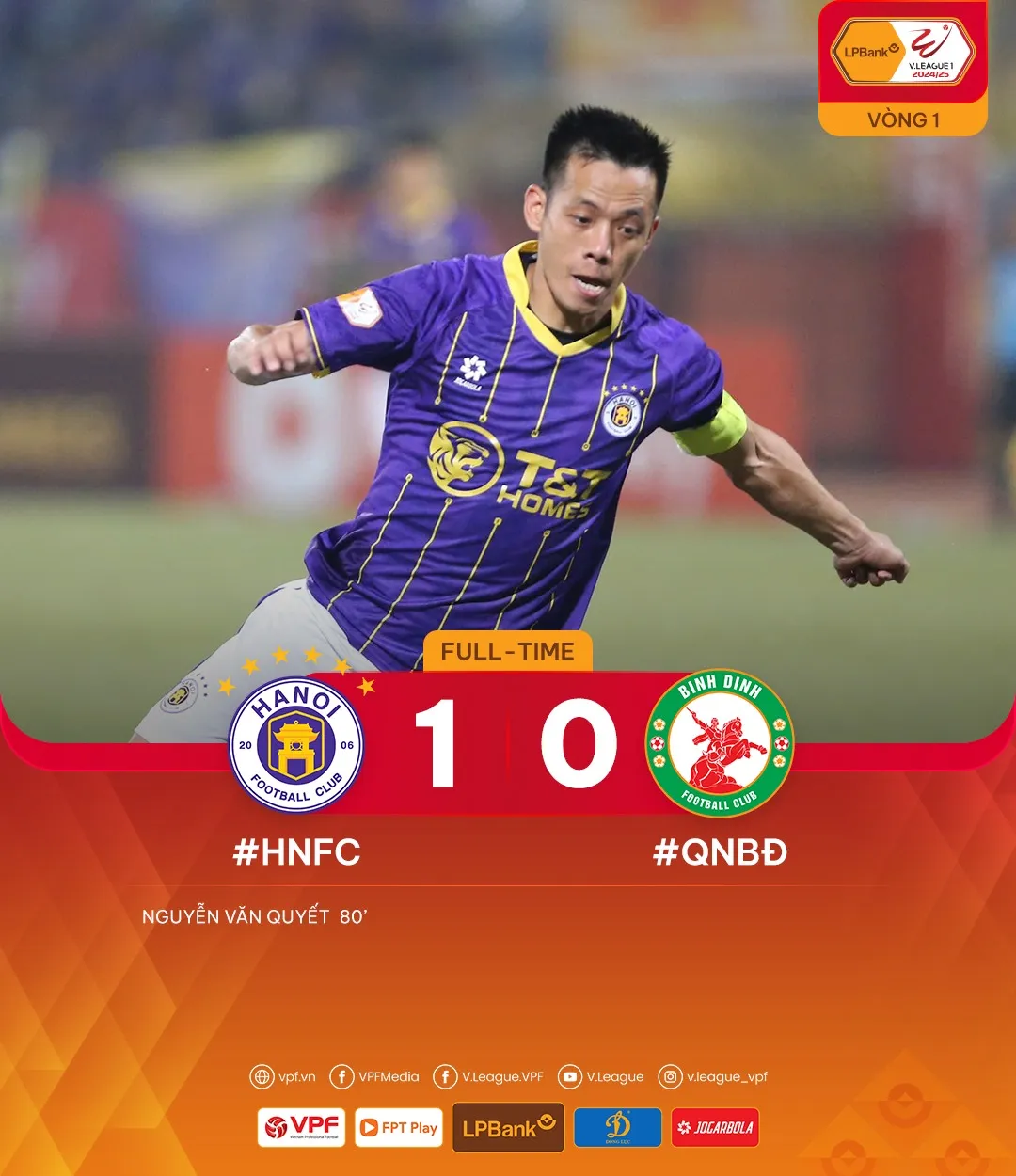 Văn Quyết lập c&ocirc;ng, CLB H&agrave; Nội thắng tối thiểu Quy Nhơn B&igrave;nh Định   - Ảnh 1.