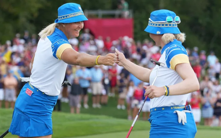 Solheim Cup 2024: Mỹ dẫn trước Ch&acirc;u &Acirc;u 4 điểm sau ng&agrave;y đấu đầu ti&ecirc;n - Ảnh 2.