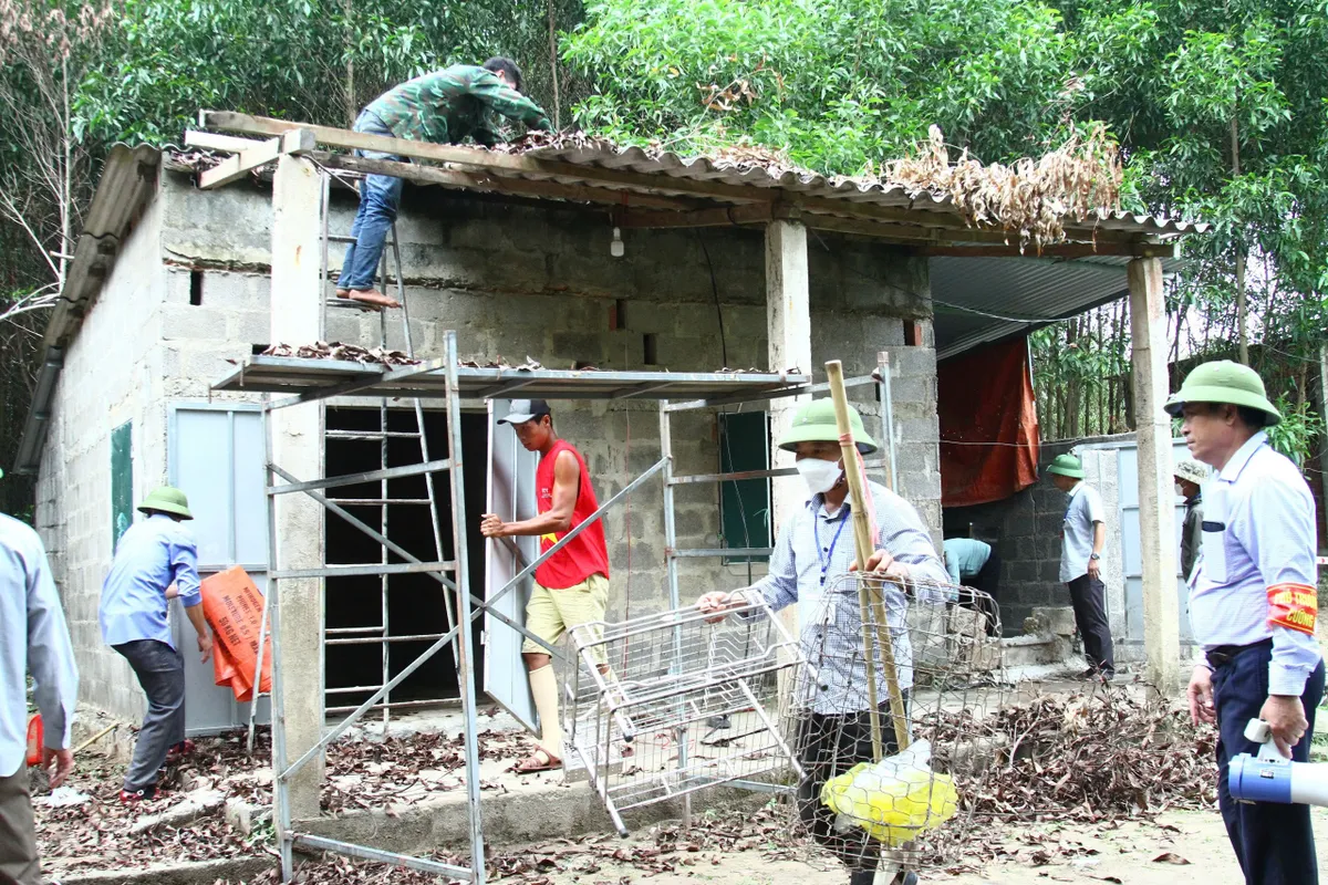 Thực hiện cưỡng chế bàn giao mặt bằng cho Dự án cao tốc Bắc - Nam đoạn qua Quảng Bình - Ảnh 4.