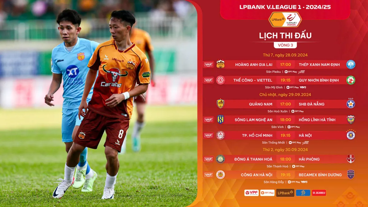Lịch thi đấu v&agrave; trực tiếp V.League h&ocirc;m nay 28/9 | Thể C&ocirc;ng Viettel vs Quy Nhơn B&igrave;nh Định - Ảnh 1.