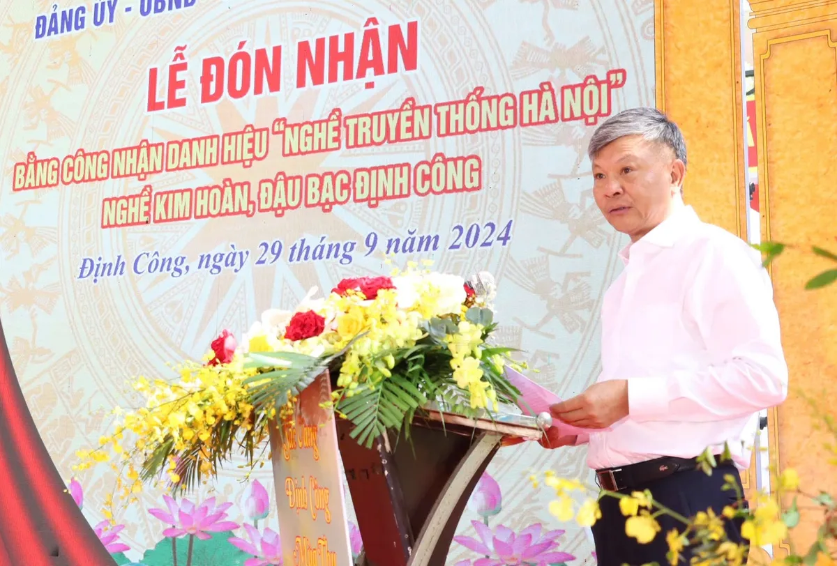 Nghề kim hoàn, đậu bạc Định Công được công nhận nghề truyền thống Hà Nội - Ảnh 1.