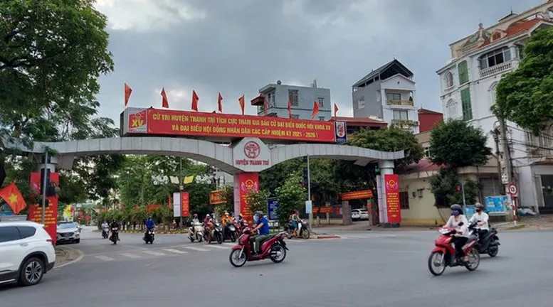 Huyện Thanh Trì (TP Hà Nội) đạt chuẩn nông thôn mới nâng cao - Ảnh 1.