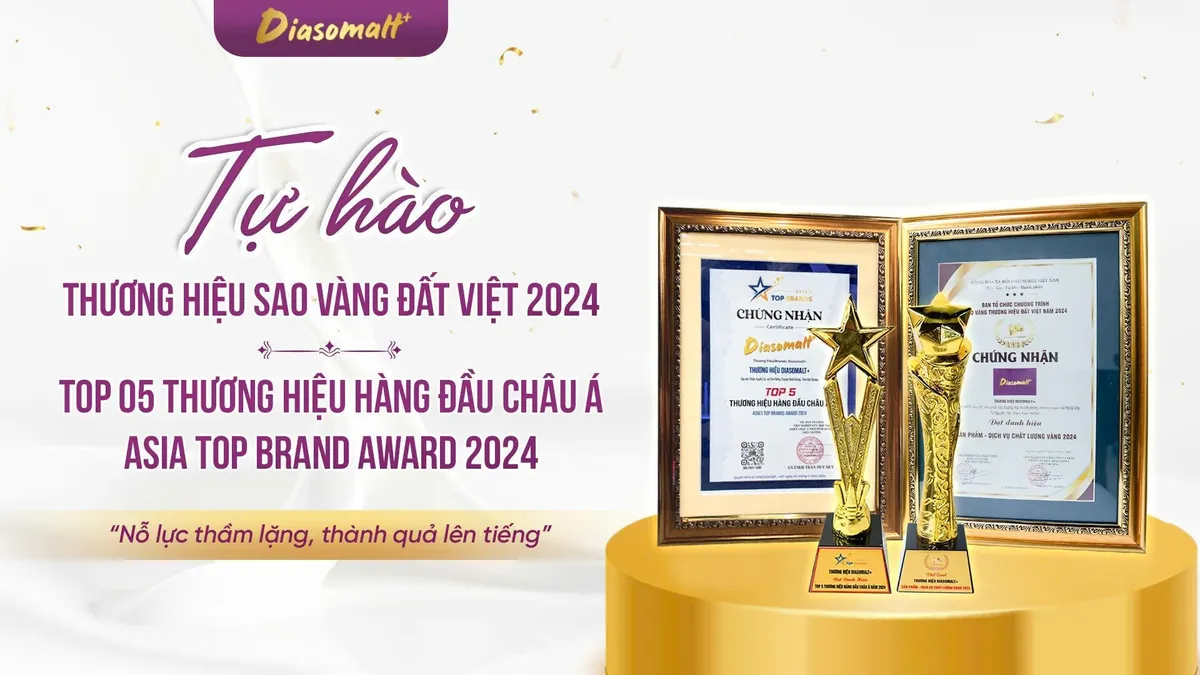 Diasomalt+  liên tục giành các giải thưởng về thương hiệu trong năm 2024 - Ảnh 1.