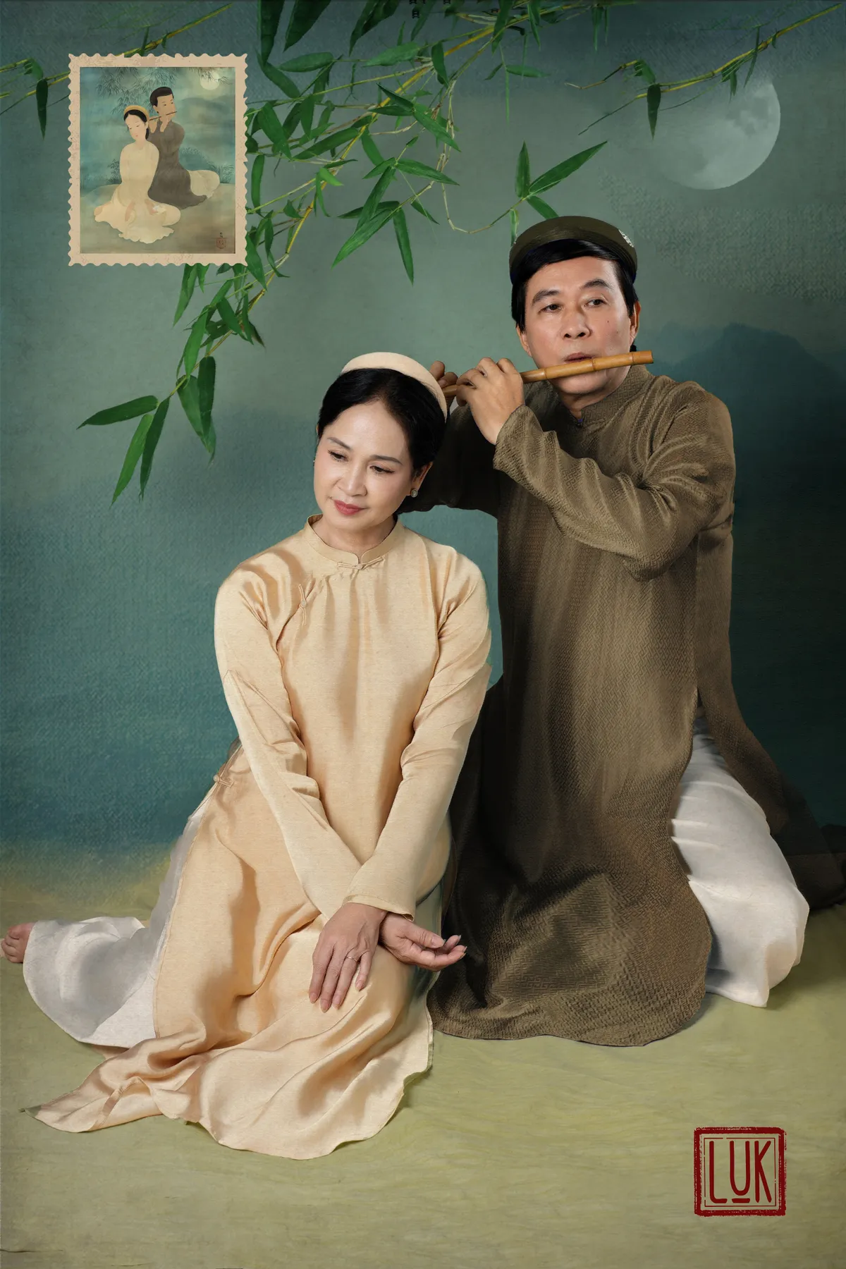 NSND Lan Hương hóa thân làm phụ nữ trong tranh - Ảnh 5.
