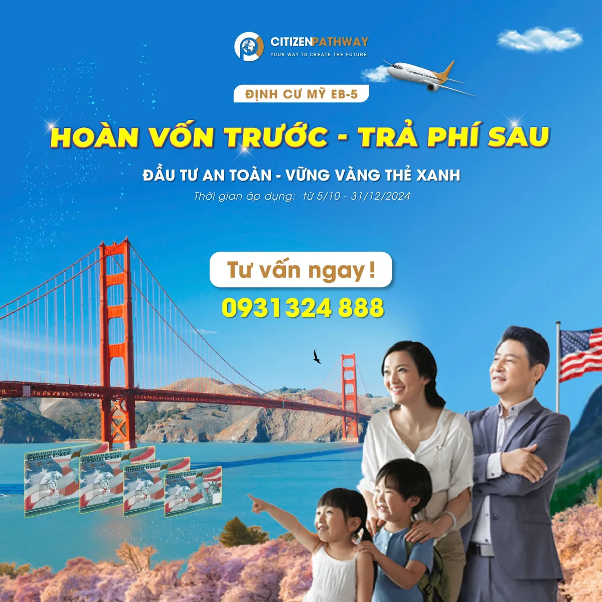 Đầu tư EB-5 an toàn cùng Citizen Pathway: Hoàn vốn trước, trả phí sau - Ảnh 2.