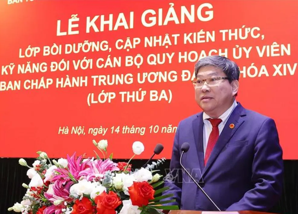 Tổng Bí thư, Chủ tịch nước dự khai giảng Lớp bồi dưỡng cán bộ quy hoạch Ủy viên Trung ương Đảng khóa XIV - Ảnh 7.