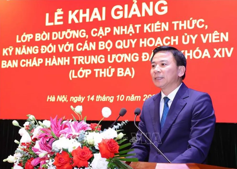 Tổng Bí thư, Chủ tịch nước dự khai giảng Lớp bồi dưỡng cán bộ quy hoạch Ủy viên Trung ương Đảng khóa XIV - Ảnh 6.