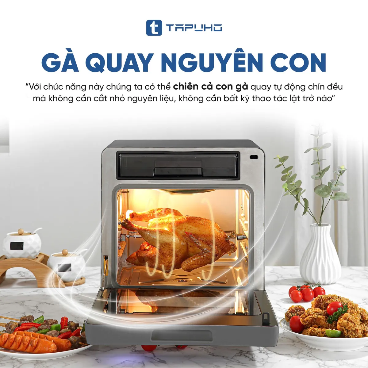 Nồi chiên hơi nước TAPUHO TSF16 COLOR – Đột phá công nghệ mới - Ảnh 3.