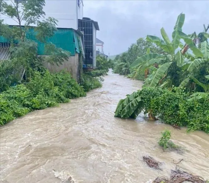 Mưa lớn gây ngập cục bộ tại nhiều địa phương ở Nghệ An - Ảnh 2.