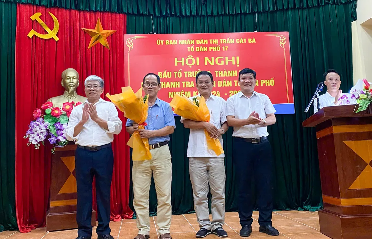 Hải Ph&ograve;ng: Thị trấn C&aacute;t B&agrave; bầu 19 Tổ trưởng Tổ d&acirc;n phố nhiệm kỳ mới - Ảnh 1.