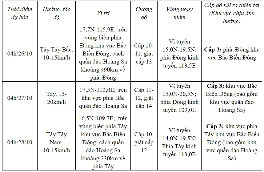 Bão số 6 giật cấp 12, liên tục đổi hướng - Ảnh 1.