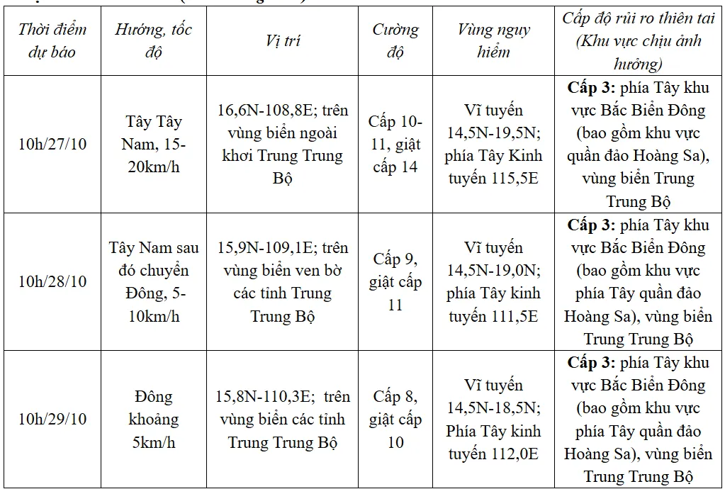 Bão số 6 di chuyển theo hướng Tây Tây Nam, cách Đà Nẵng khoảng 510km - Ảnh 2.