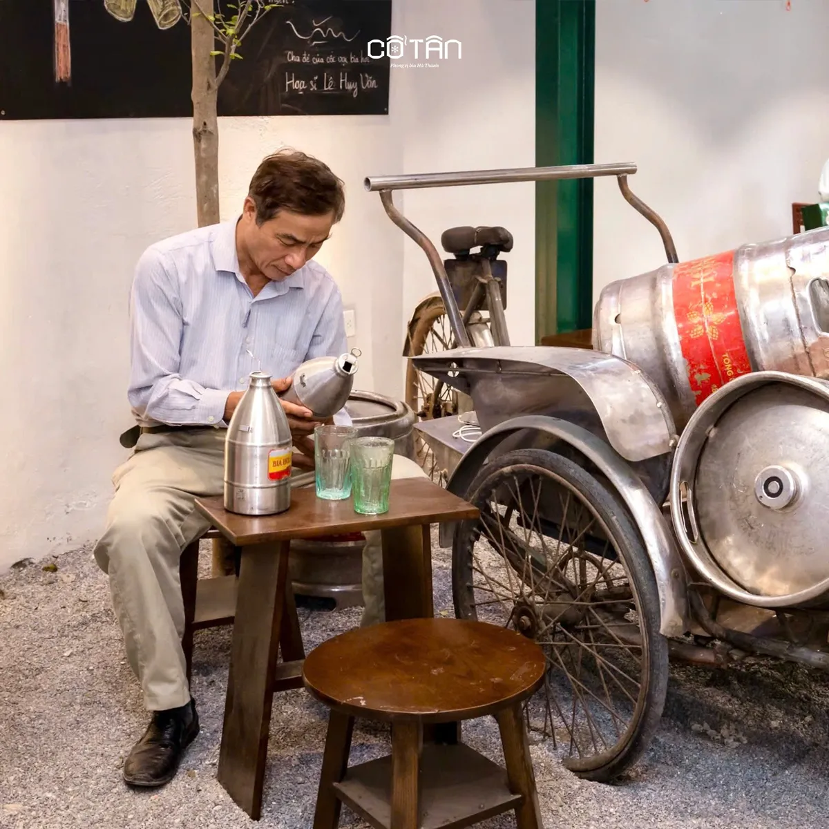 Bia Hơi Cổ T&acirc;n - Phong vị bia hơi bao cấp giữa l&ograve;ng H&agrave; Nội - Ảnh 3.