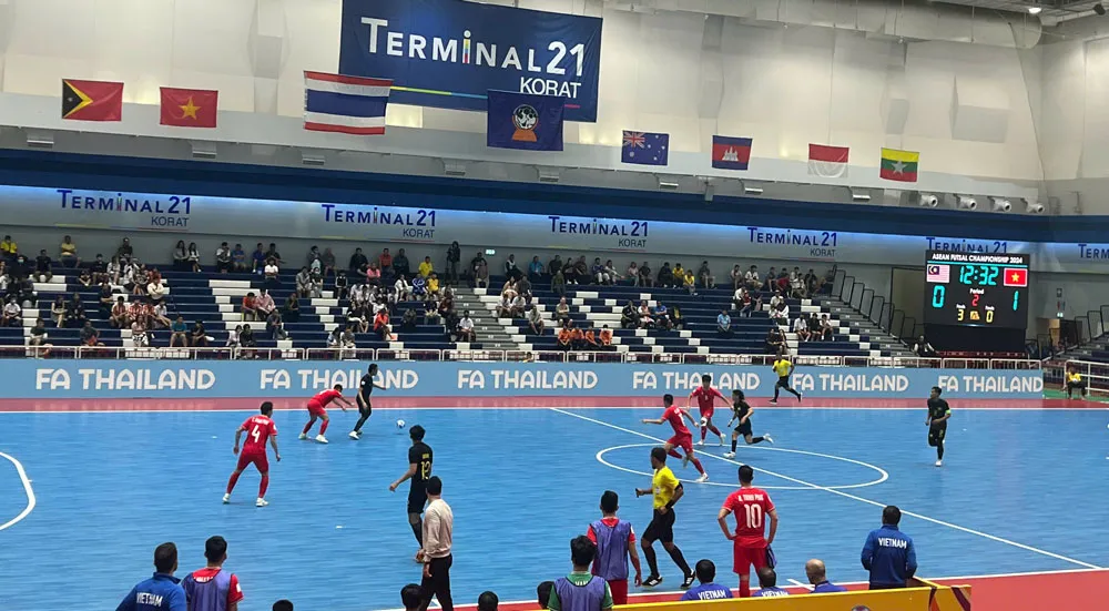 Đội tuyển Việt Nam tiếp tục c&oacute; chiến thắng tại giải v&ocirc; địch futsal Đ&ocirc;ng Nam &Aacute; 2024 - Ảnh 1.