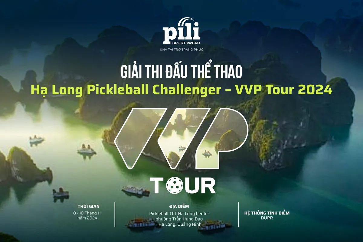 PILI Sportswear: Nh&agrave; t&agrave;i trợ Bạc của giải đấu Hạ Long Pickleball Challenger 2024 - VVP Tour - Ảnh 1.