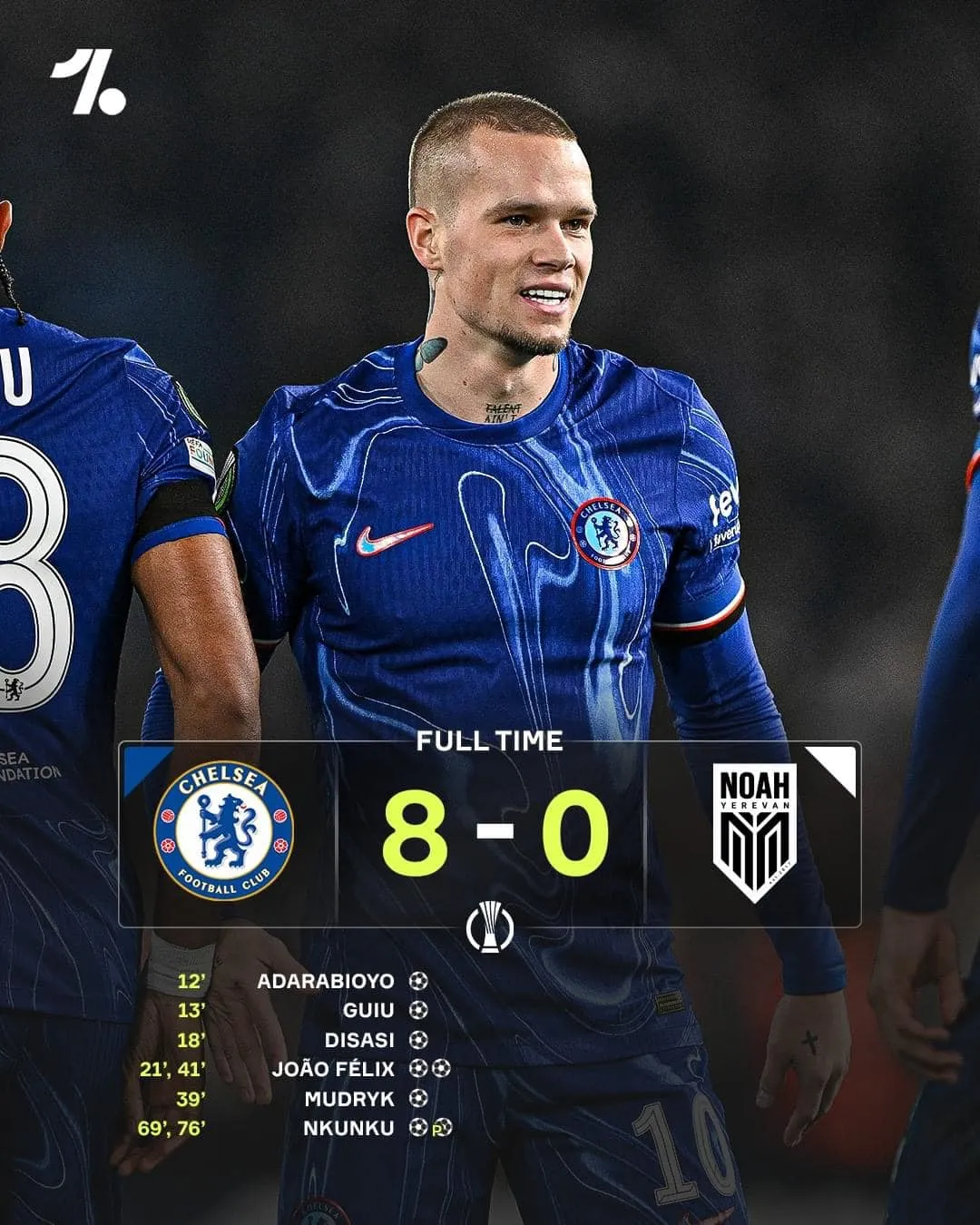 Chelsea v&ugrave;i dập đội b&oacute;ng v&ocirc; danh, x&ocirc; đổ h&agrave;ng loạt kỷ lục Conference League - Ảnh 3.
