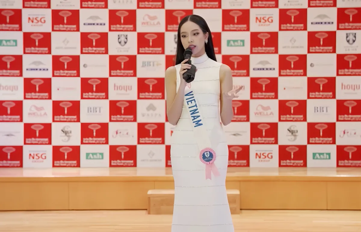 Hoa Hậu Thanh Thủy tự tin ở Bán kết Miss International 2024 - Ảnh 1. Hoa Hậu Thanh Thủy tự tin ở Bán kết Miss International 2024 - Ảnh 1.