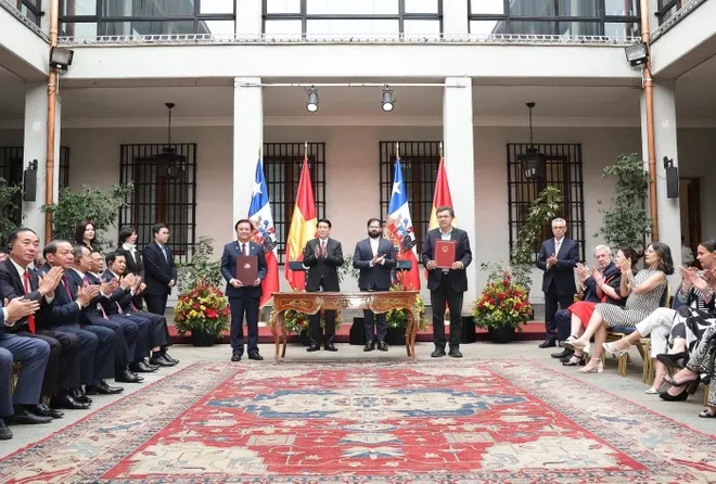 Tuyên bố chung giữa nước Cộng hòa xã hội chủ nghĩa Việt Nam và Cộng hòa Chile - Ảnh 1.
