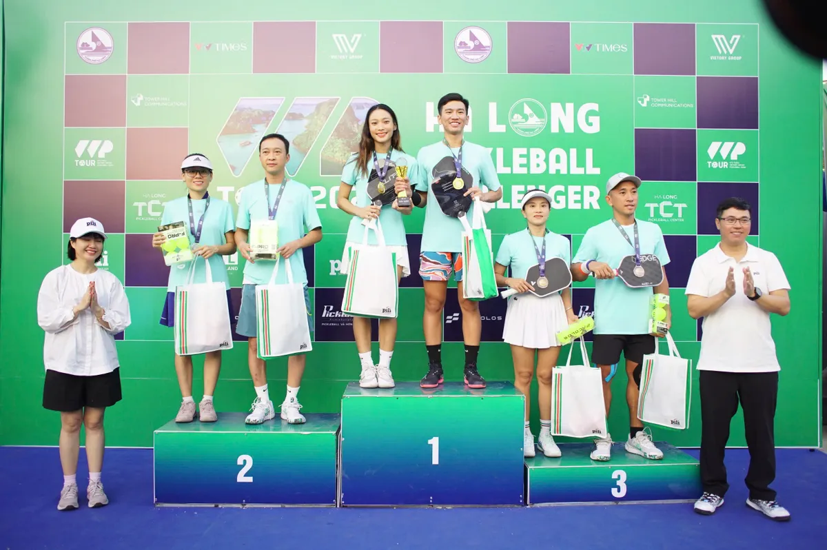 Khoảnh khắc chung kết đầy cảm xúc tại Hạ Long Pickleball Challenger 2024 - Ảnh 3.