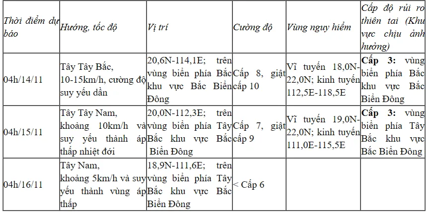 Bão số 8 giật cấp 11, khả năng suy yếu trên Biển Đông - Ảnh 1.