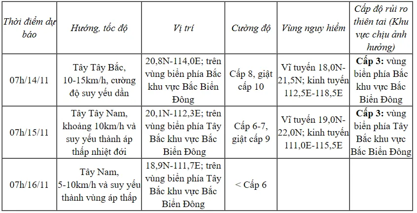 Bão số 8 mạnh cấp 9, giật cấp 11, di chuyển theo hướng Tây Tây Bắc - Ảnh 1.