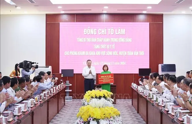 Tổng Bí thư Tô Lâm làm việc với Ban Thường vụ Tỉnh ủy Cà Mau - Ảnh 5.