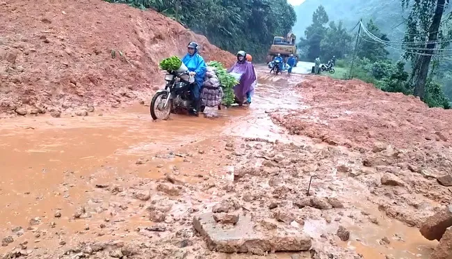 Mưa lớn sạt lở nhiều tuyến đường, Quảng Nam di dời hơn 500 hộ dân - Ảnh 2.