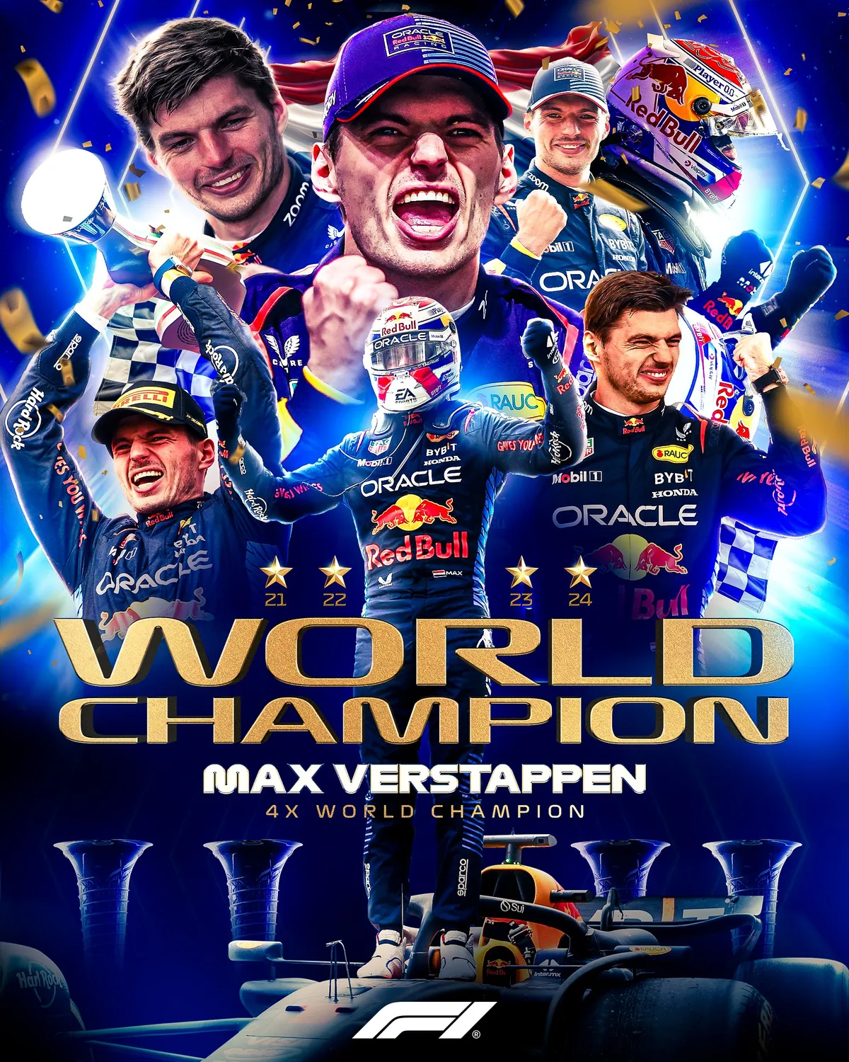 Max Verstappen lần thứ 4 li&ecirc;n tiếp gi&agrave;nh chức v&ocirc; địch F1 - Ảnh 1.