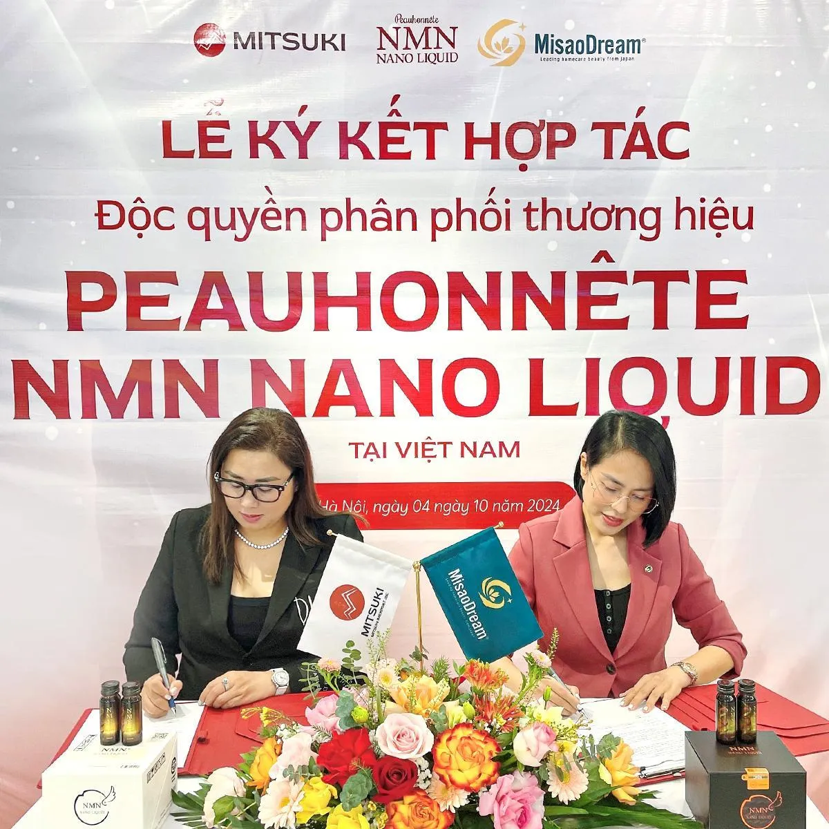 Mitsuki Việt Nam ký kết với thương hiệu Peauhonnête, phân phối độc quyền NMN Nano Liquid - Ảnh 1.